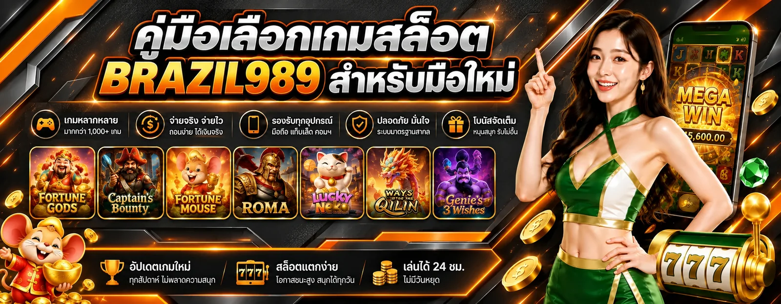 BRAZIL989 คู่มือเลือกเกมสล็อตสำหรับมือใหม่